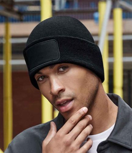 Beechfield Recycled Original Patch Beanie - BLK - ONE
